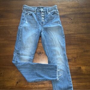 Lucky Brand Bridgette Skinny Jeans Women's 0 / 25 Distressed High Rise Ankle